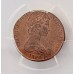 NEW ZEALAND 1984 . TWO 2 CENTS COIN . MINT ERROR . STRUCK ON 1c PLAN